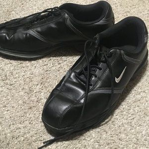 Nike Golf Shoes, size 9W, Black